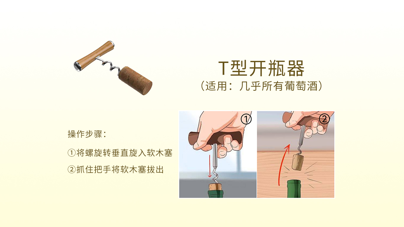 葡萄酒开瓶器怎么使用图片