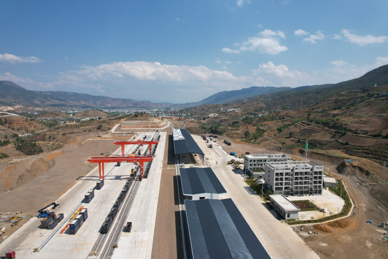 大瑞铁路蒲缥站开通货运 辐射南亚东南亚地区