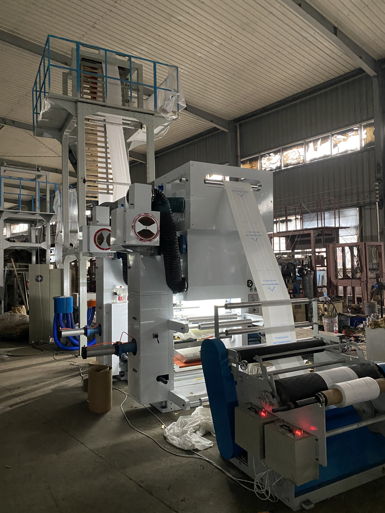 平口袋吹膜机 高低压吹膜机 垃圾袋吹膜机