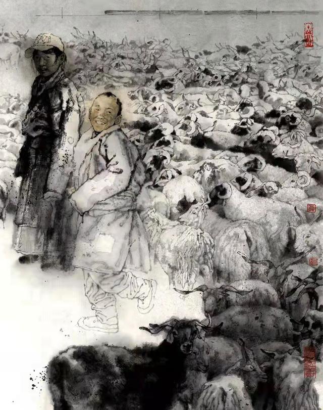 卢冰美术作品欣赏—"迎新春 庆冬奥"金融美术家专辑