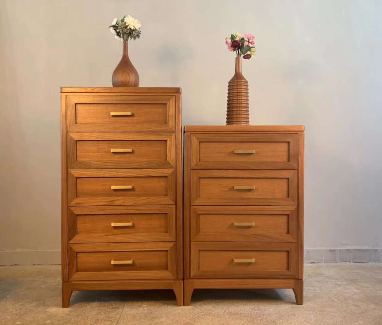 缅甸柚木家具时间越长颜色为何越金黄?