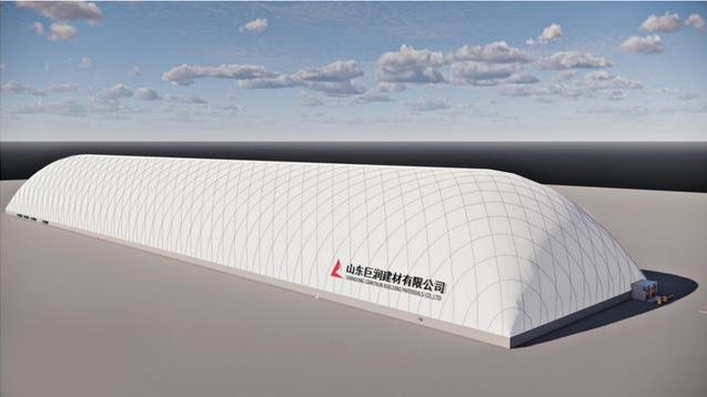 中融新大气膜大棚助原料存储创新高