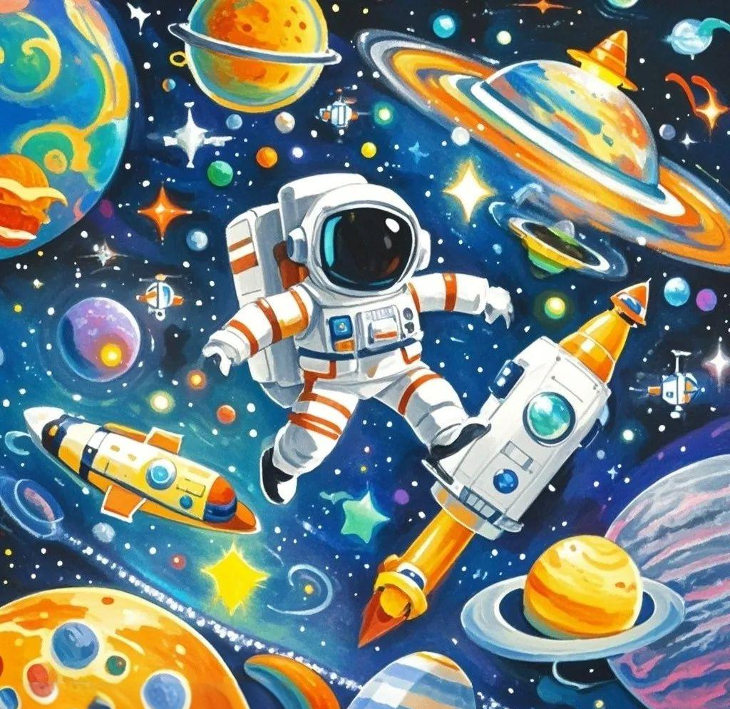 航天航空与太空科幻题材儿童绘画比赛素材推荐