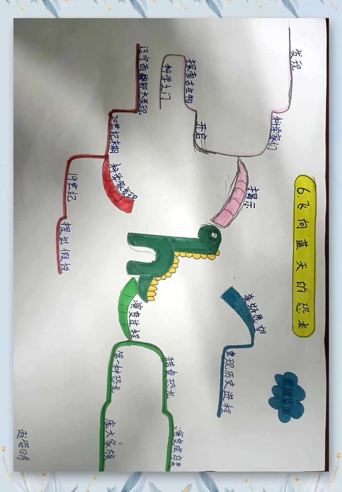 用思维导图让孩子轻松掌握恐龙进化奥秘