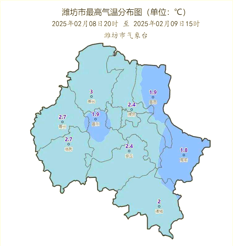 潍坊十五天天气预报