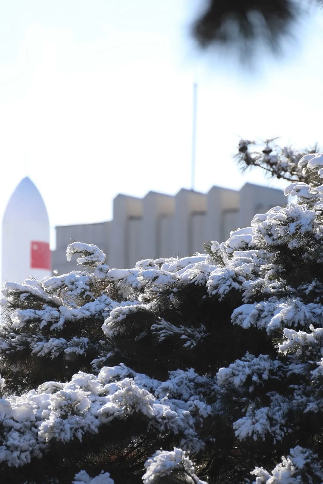 东北电力大学雪景图片