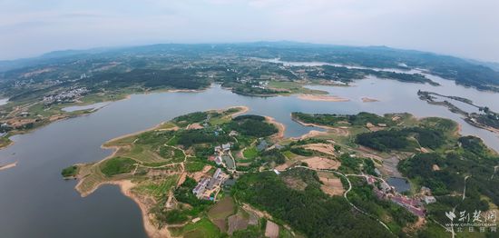 麻城顺河镇:空中俯瞰"顺山顺水"(组图)