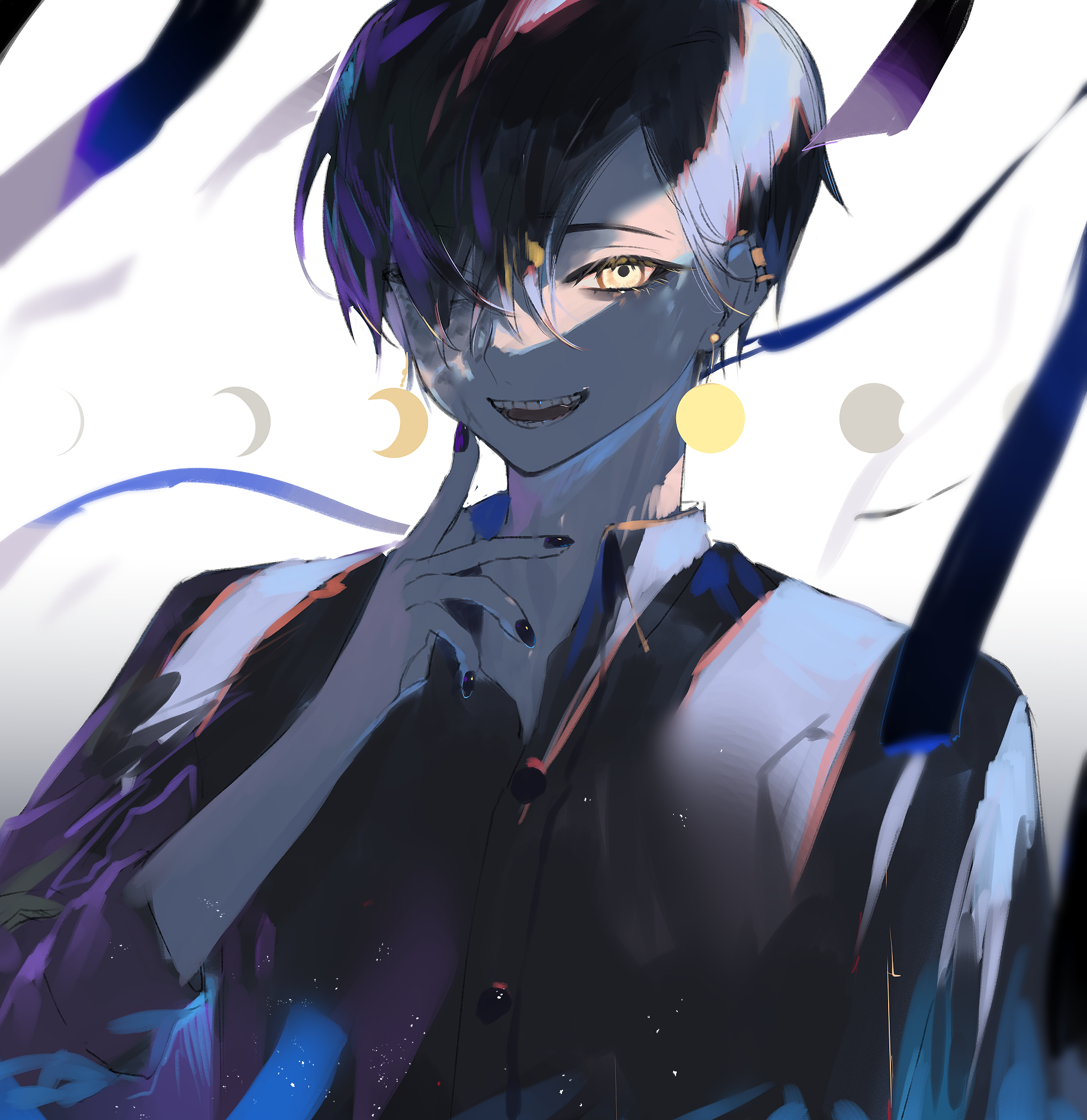 画师「水視ずみ」作品欣赏:纯美少女 & 邪魅少年人物插画