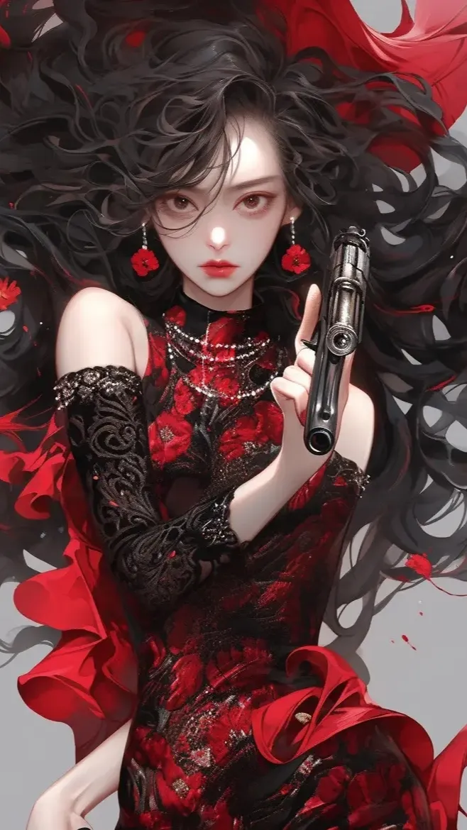 黑暗系女生头像,充满神秘感