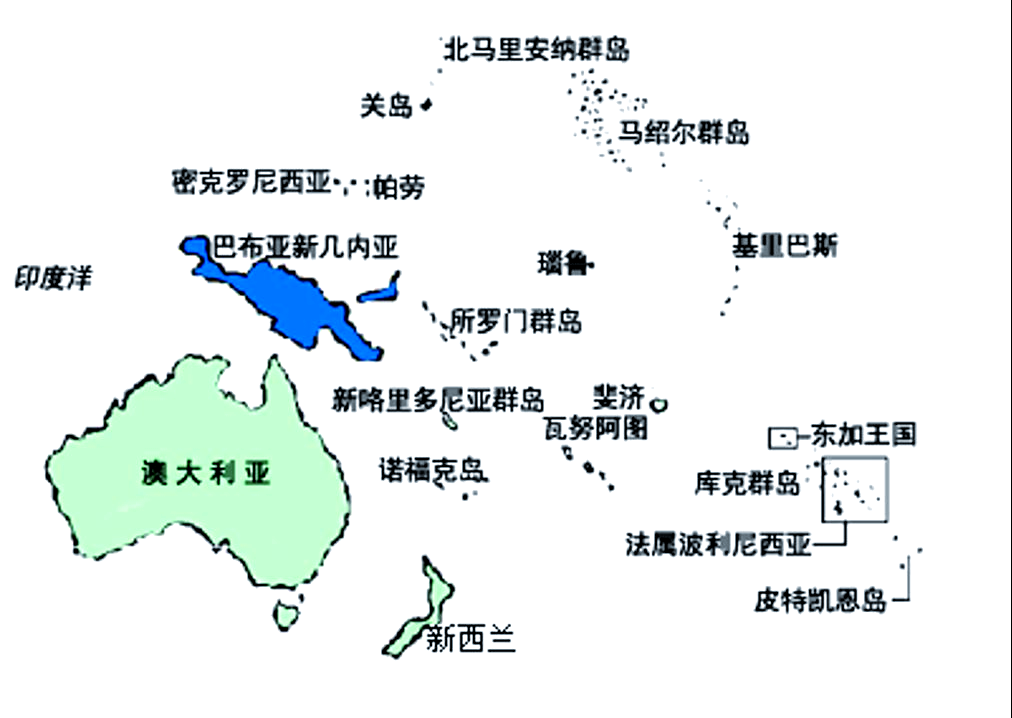 大洋洲的地理特征与多样地形概述