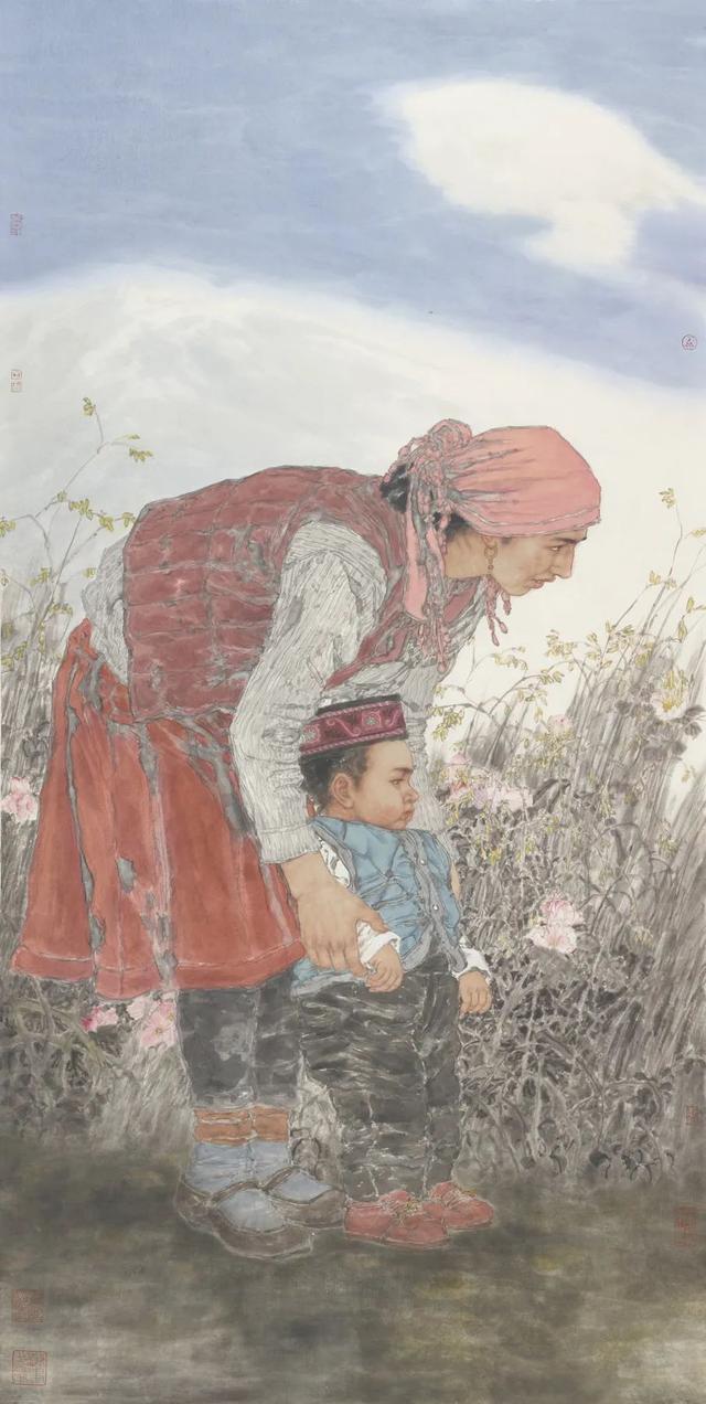 中国国家画院副院长于文江人物画作品欣赏