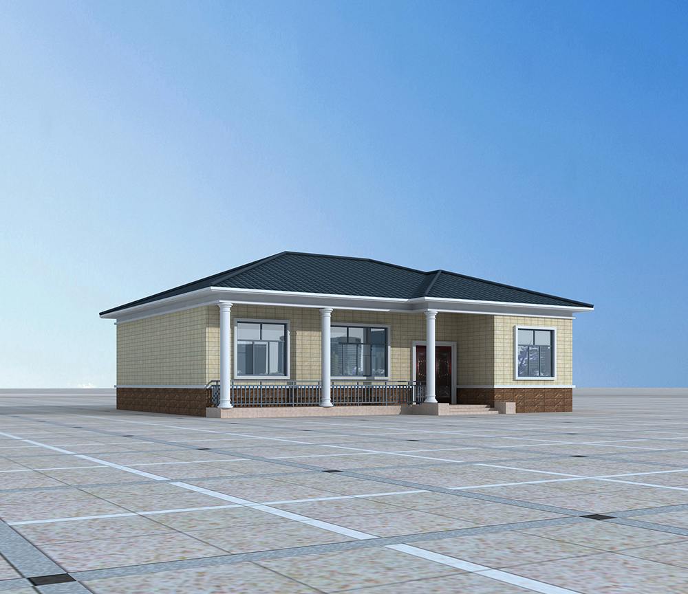 农村8万元也能建别墅?这栋一层自建房简单大气,经济实用!