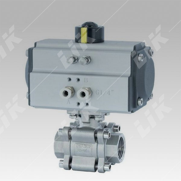 进口气动三片式球阀-进口气动丝扣球阀-德国莱克阀门