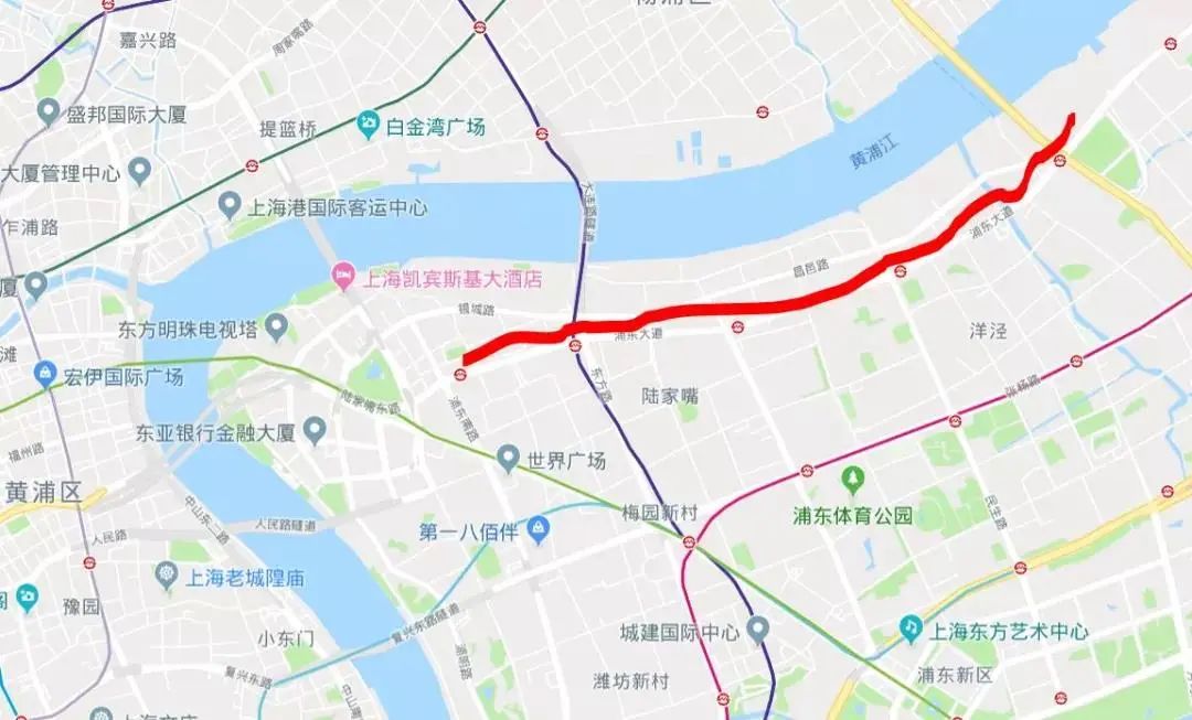 修了小半辈子的浦东大道终于快修完了!全段6车道全面通车!