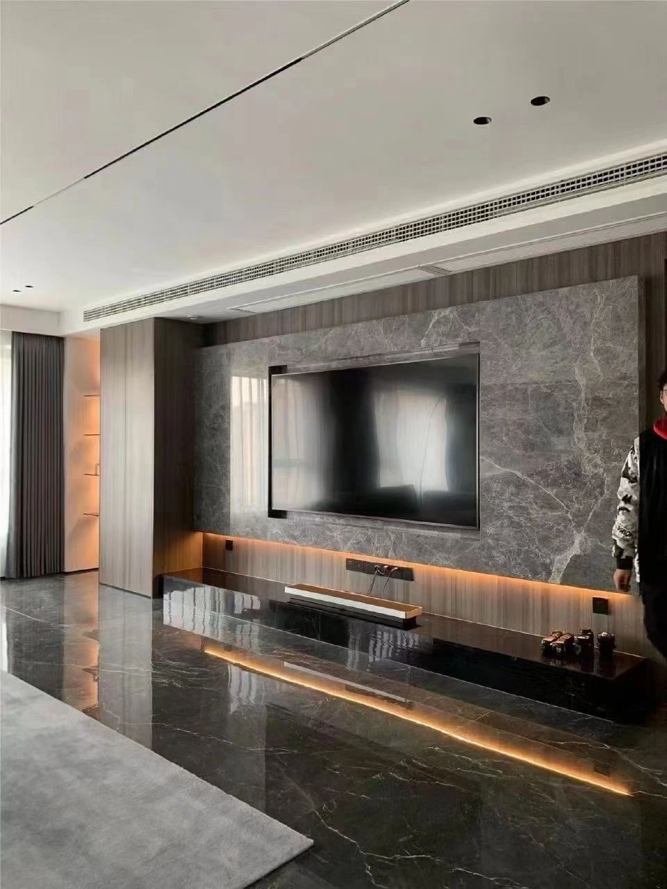 不跟风"去客厅化"设计,我花3000元装修了电视背景墙,好看爆了