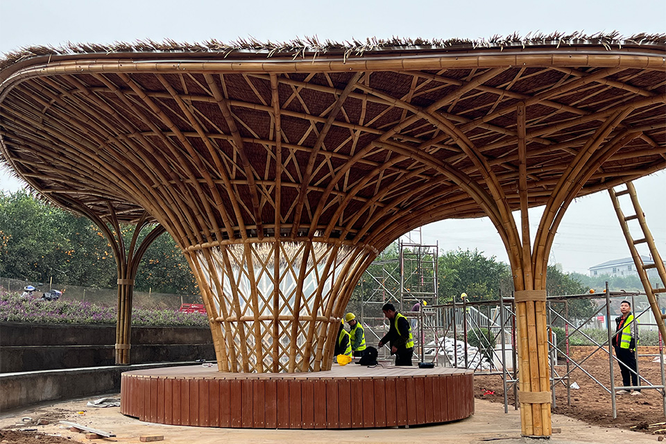 四川.宜宾 宋家镇特色竹亭 竹建筑 竹结构(设计 建造)