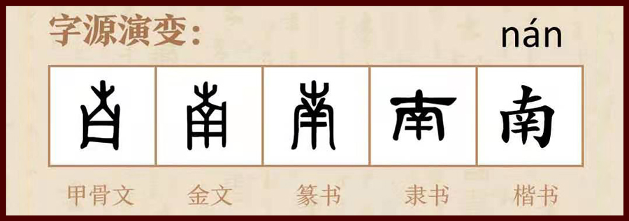汉字解读,南方的南原来是一种乐器,甲骨文的南这样解释