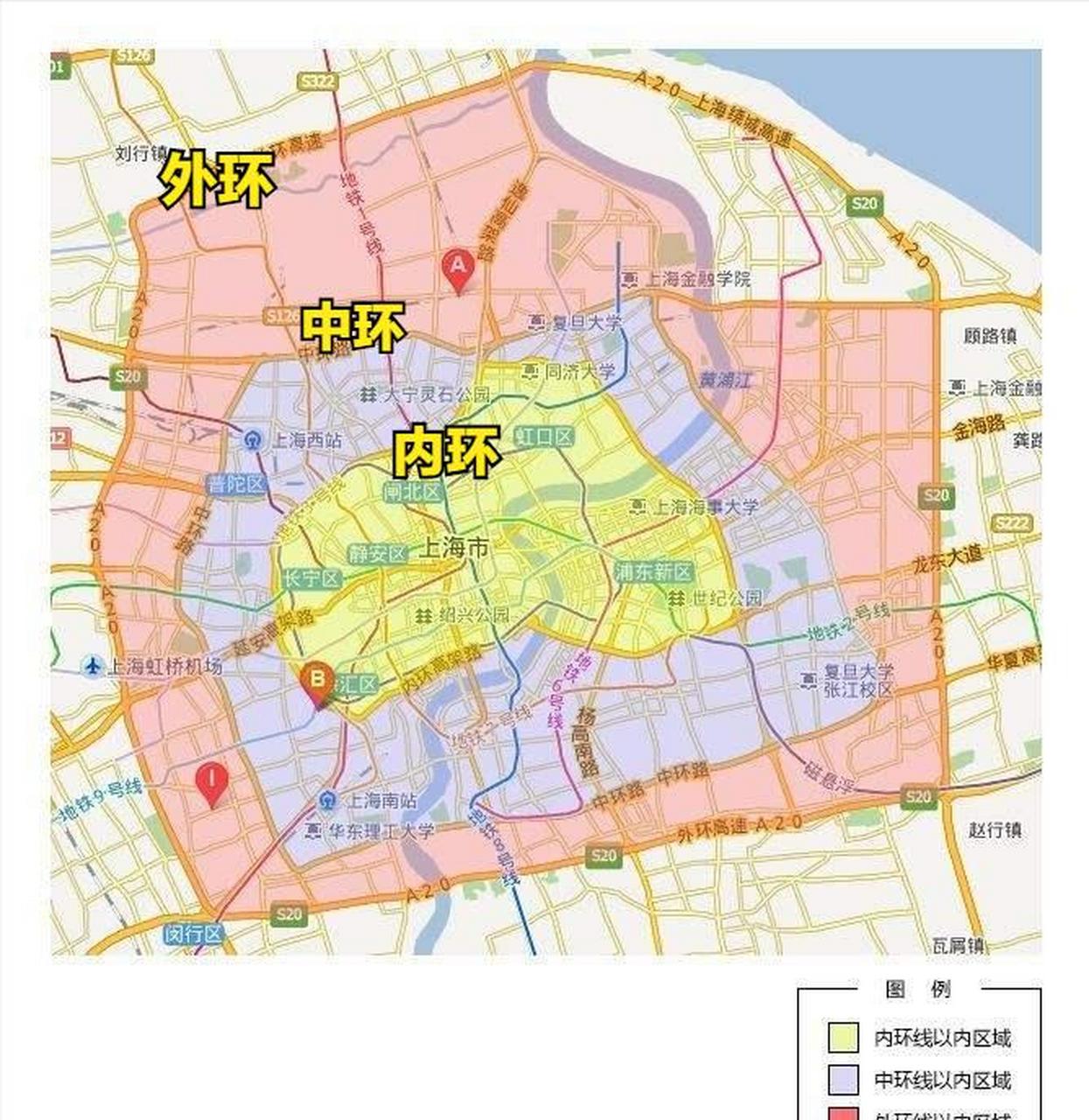 上海内环,中环,外环三条环线各跑一圈下来要多长时间呢?