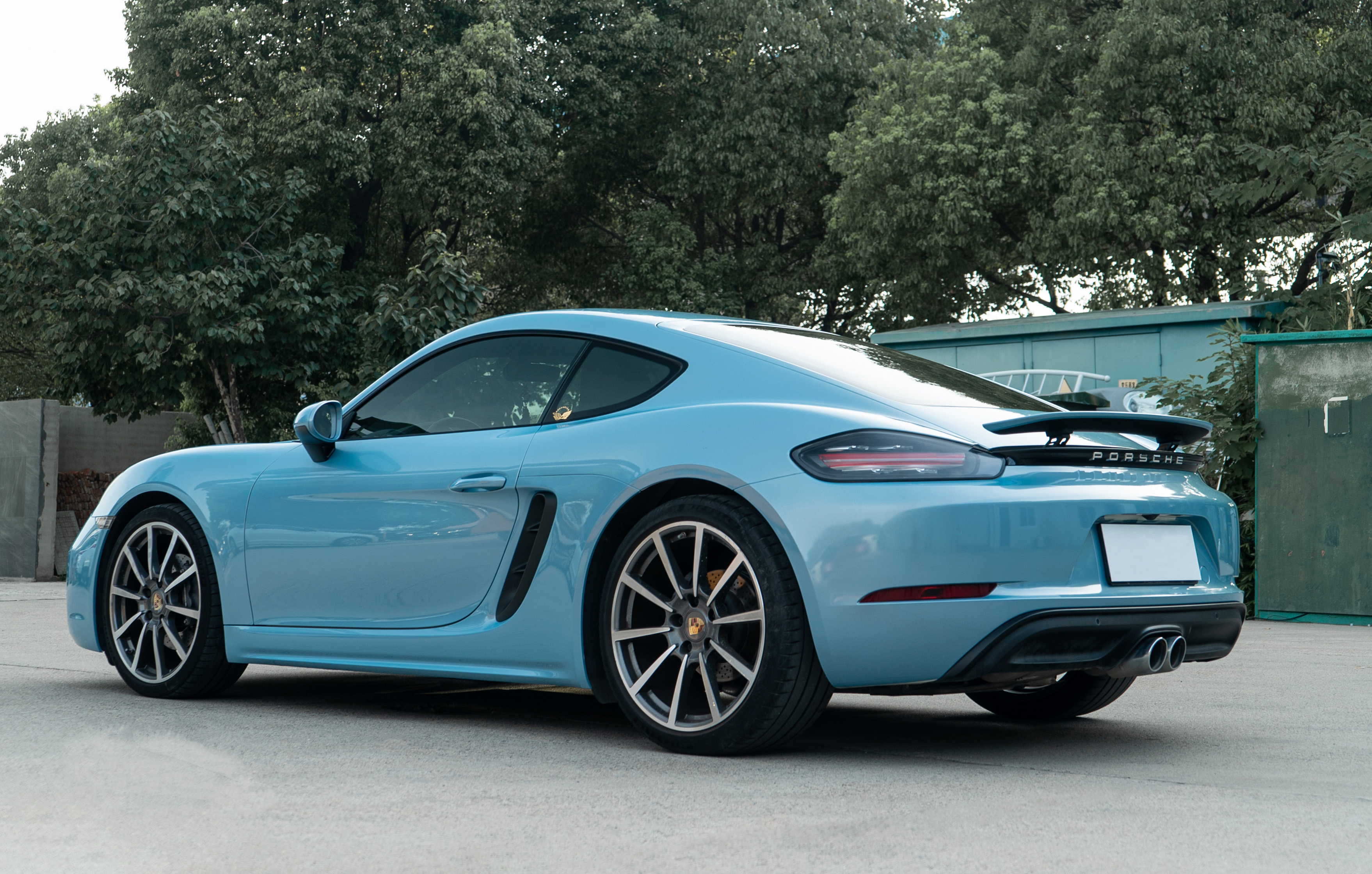 unic|保时捷718改色冰晶蓝