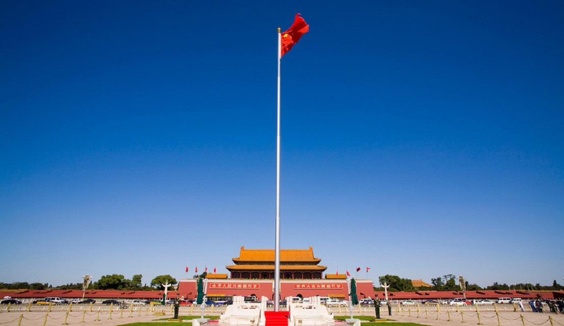 天安城门国旗背景图片图片