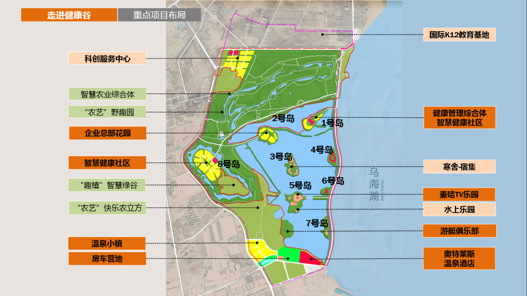 康養,文化,休閒為一體,打造生態智慧化健康產業園區,構建烏海市資源型