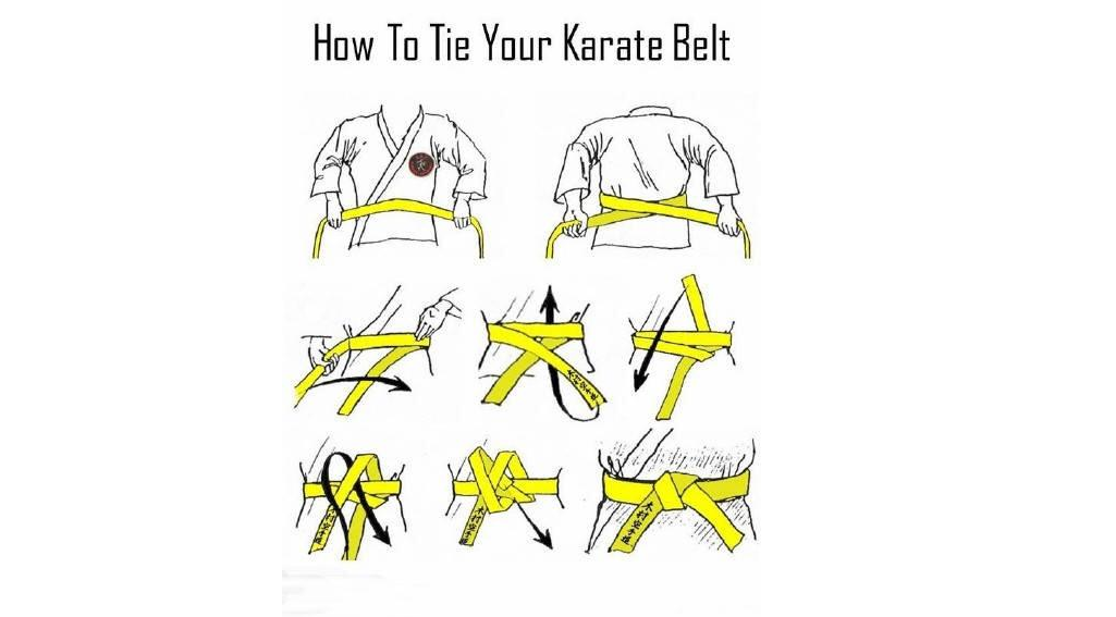 武术腰带系法图片