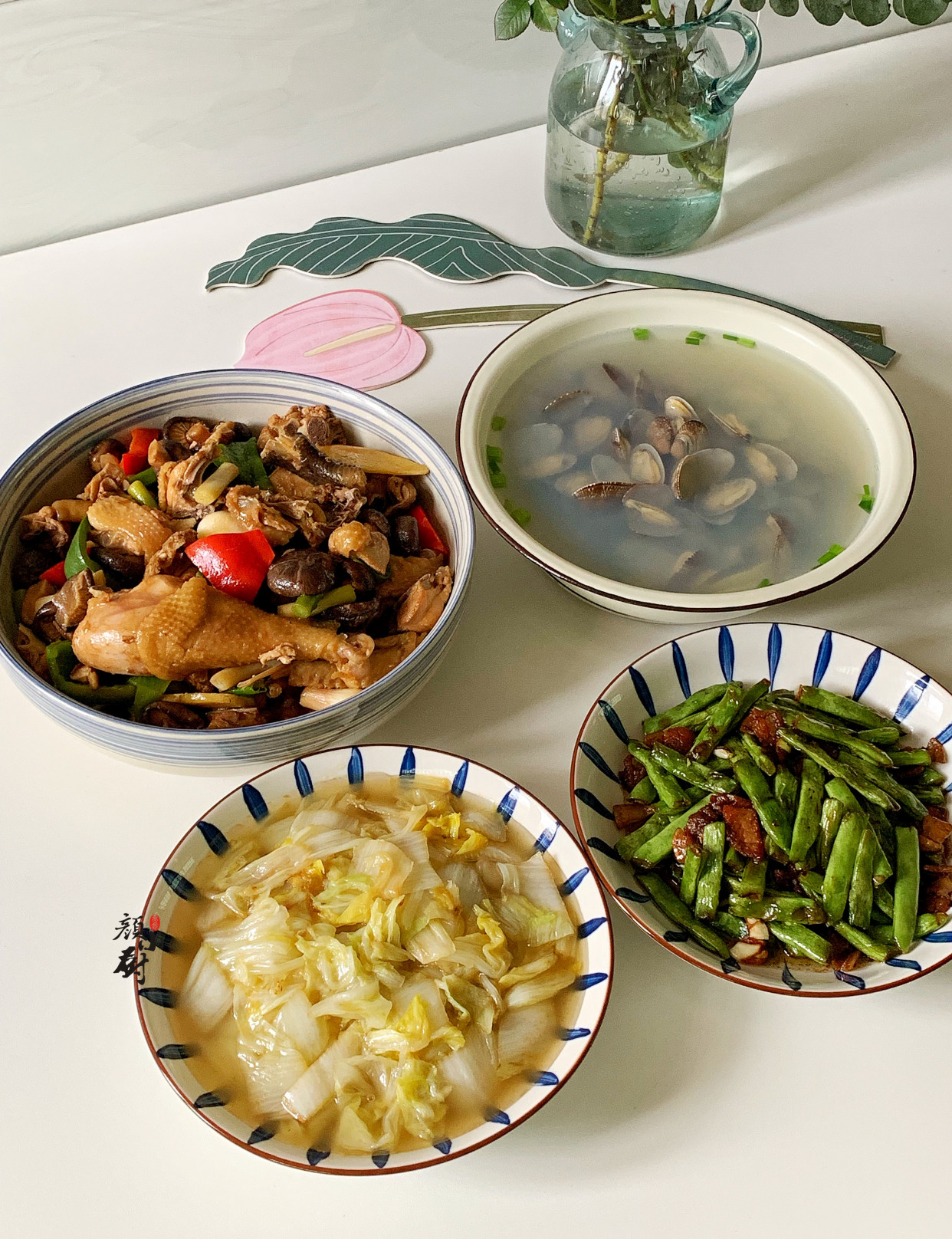 温州家庭的午餐,三菜一汤,简单美味又营养,家人都吃得香