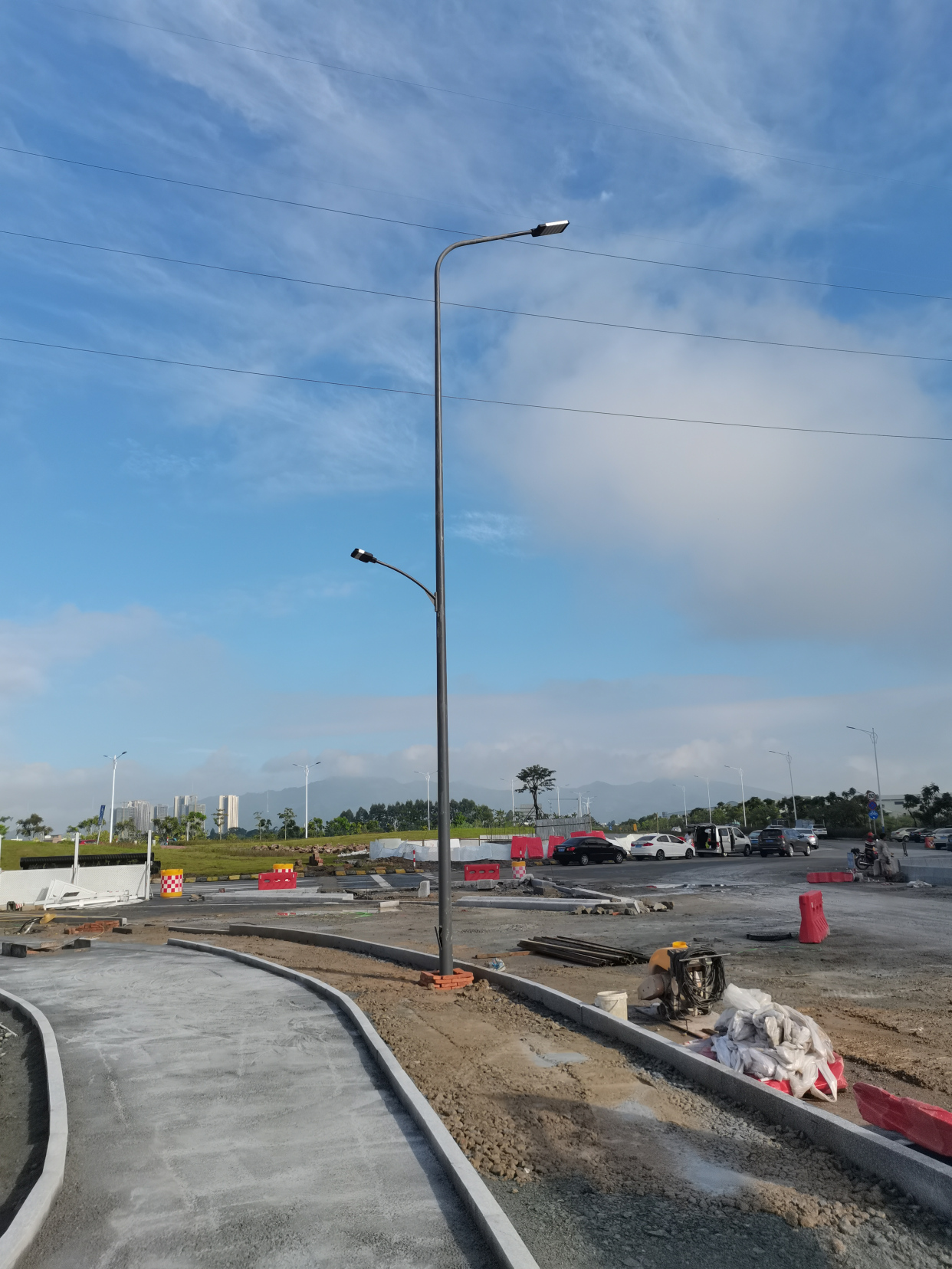 江门市开平市水口镇双臂led路灯工程案例