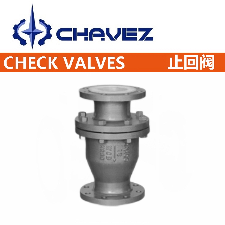 进口旋启式衬氟止回阀