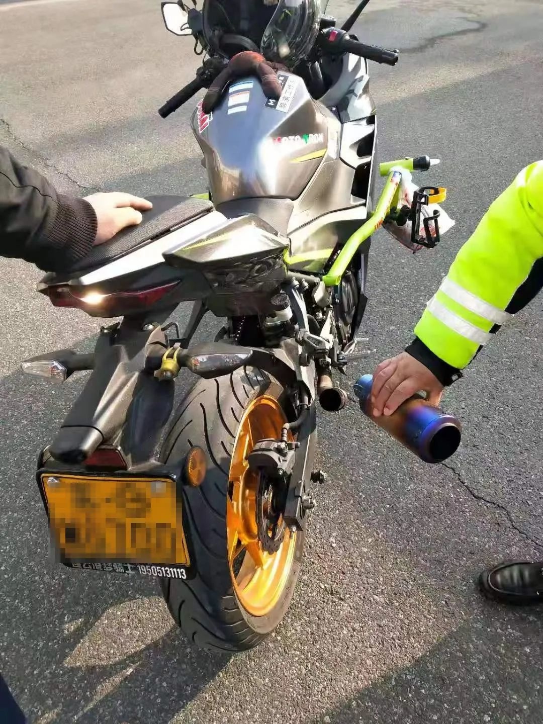 又两起飙车"炸街"违法行为被查处!