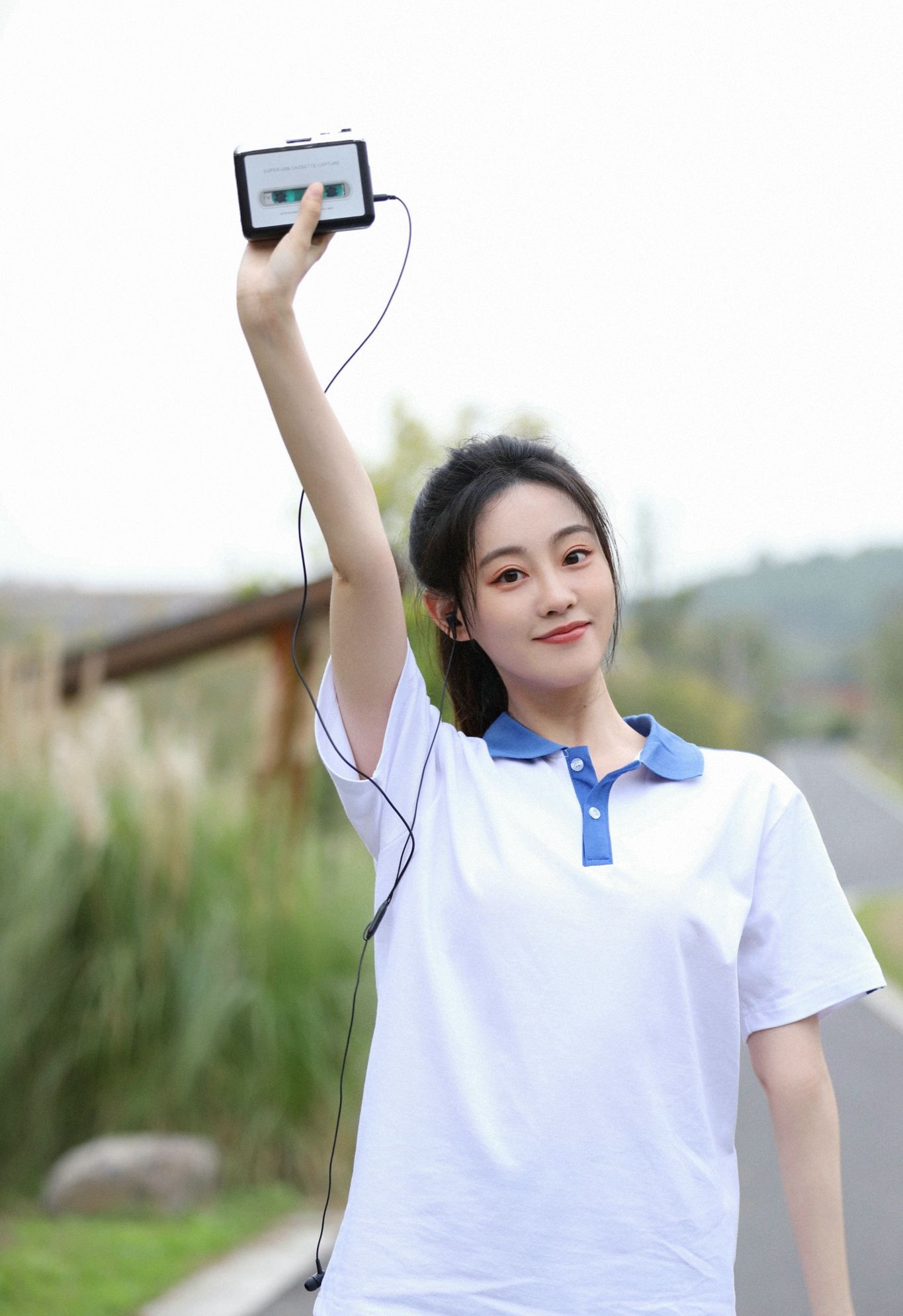 祝绪丹学生校服青春活力写真