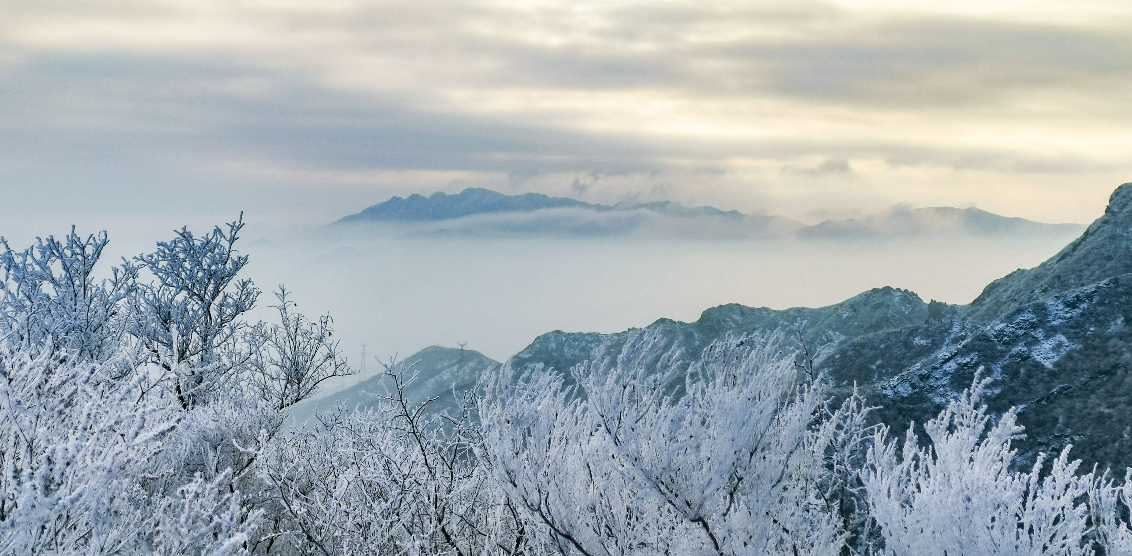 山东邹平:长白山区雪景如画