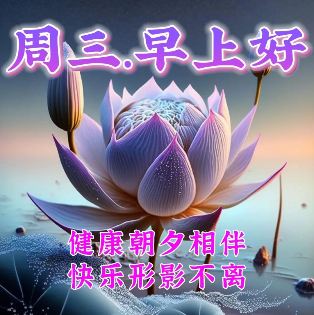 7月26日周三早上好,祝福语图片早安问候语
