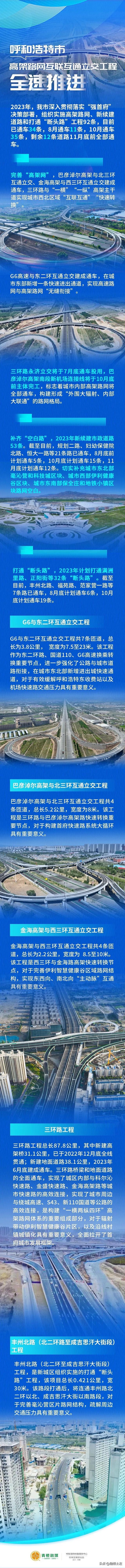 呼和浩特人 好消息!这些互通立交今天将通车!看看都经过哪里?