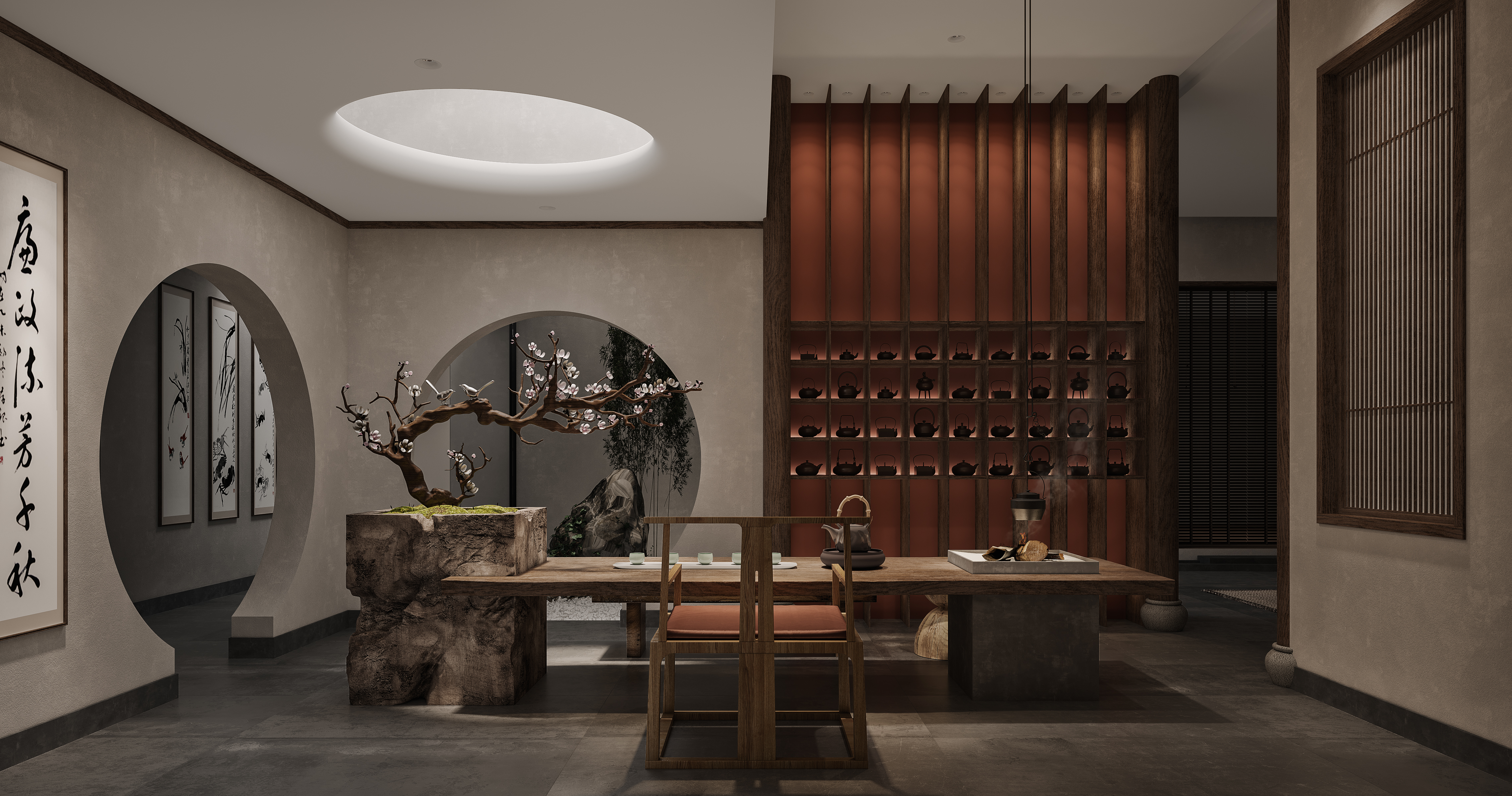 苏州别墅装修|禅意中式——跨越时间卷轴的隐匿之所