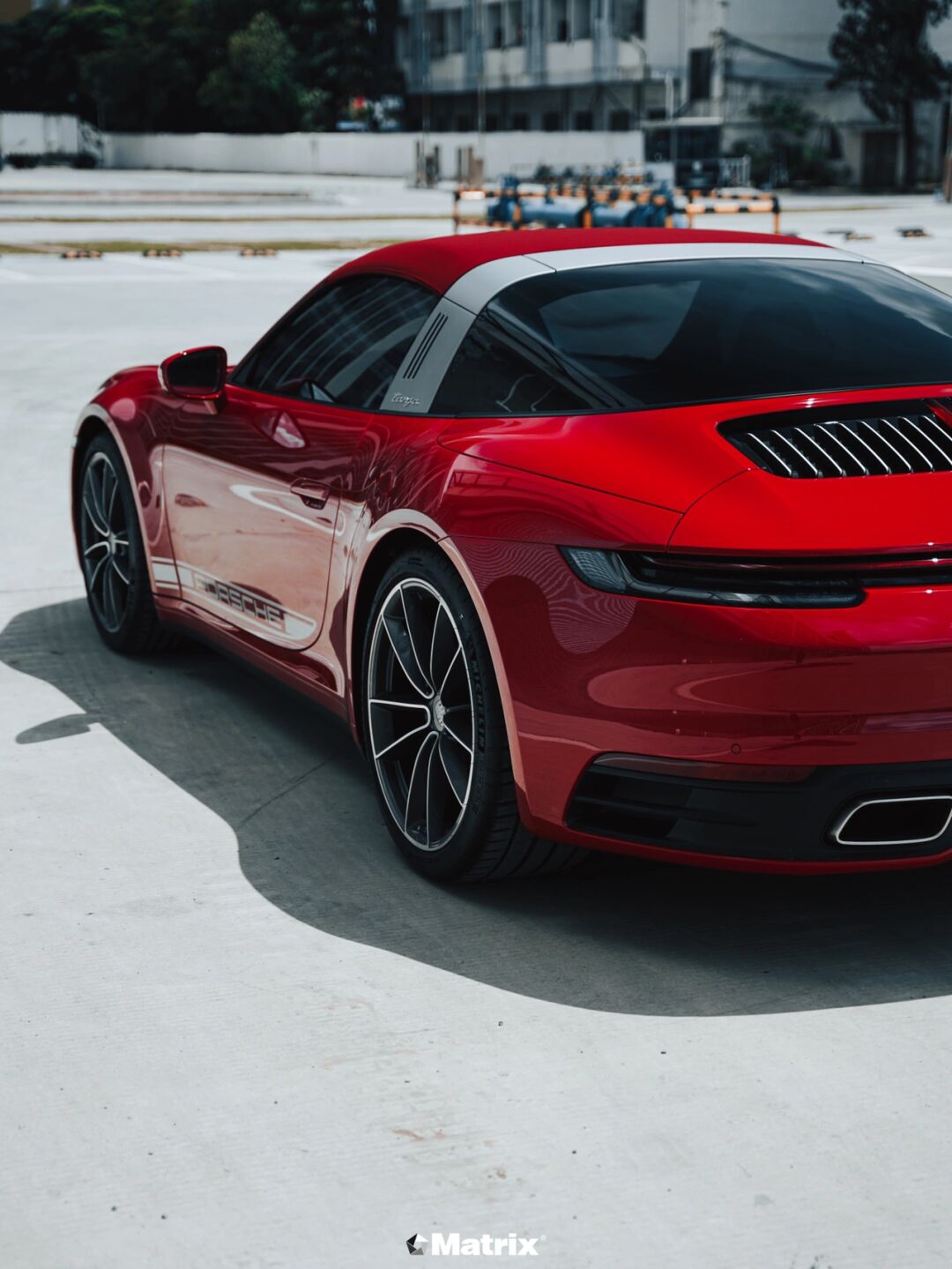 矩阵matrix改色膜保时捷亮胭脂红,喜庆和亮眼