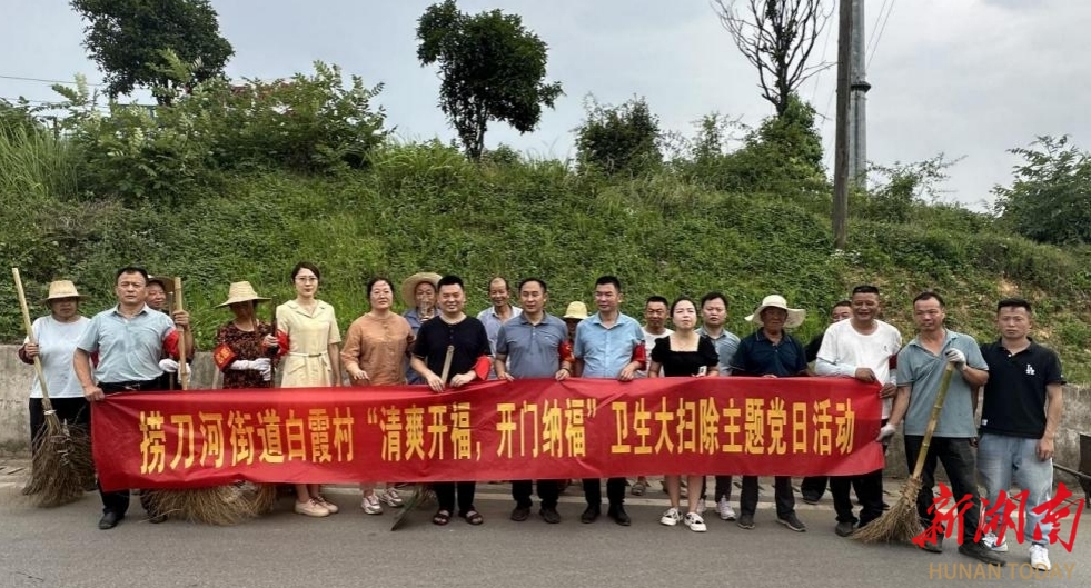 长沙捞刀河街道:开展节前环境大扫除,擦亮天蓝水清环境"新气色"
