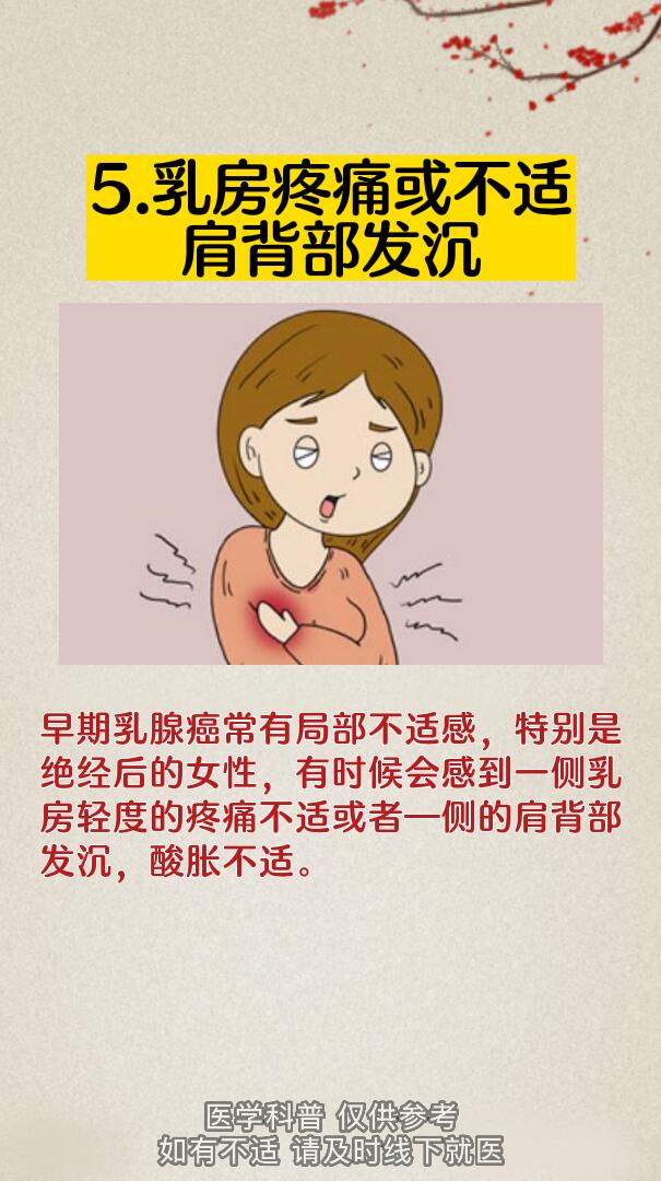 乳腺癌有什么症状表现图片