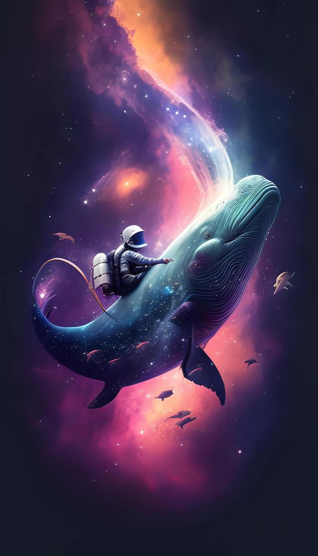 大鱼鲸鱼系列壁纸~一鲸落万物生,一念成山川,一念成江海