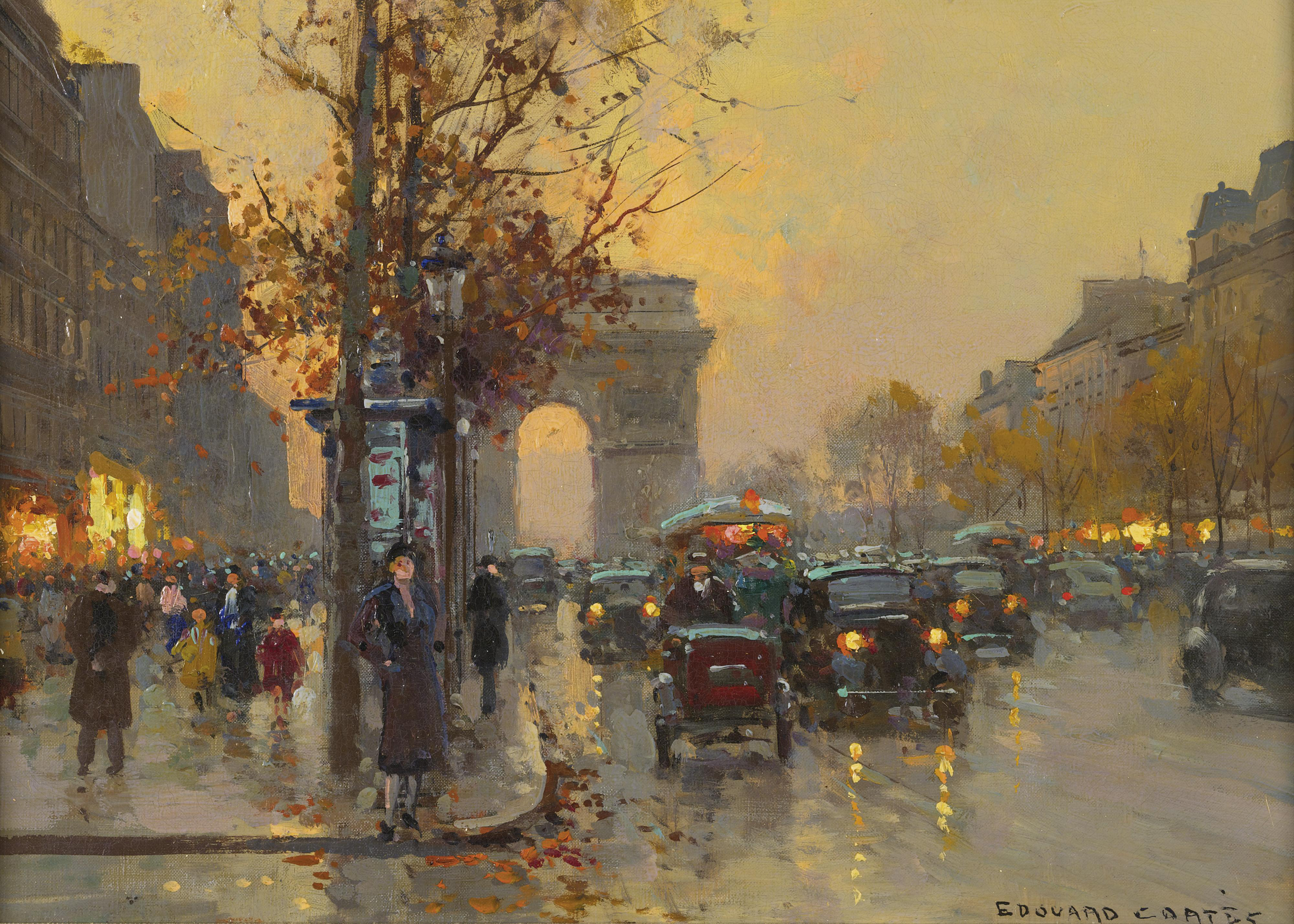 "巴黎绘画诗人"画笔下的"凯旋门"和"香榭丽舍大道"真的很赞