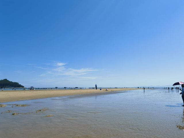 东山岛鱼骨沙洲景点