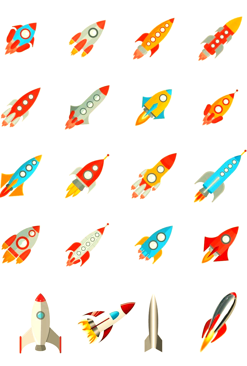 火箭的简笔画教程