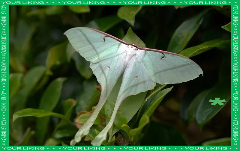 月行天蚕蛾亮相西盟,昆虫界的绿色精灵
