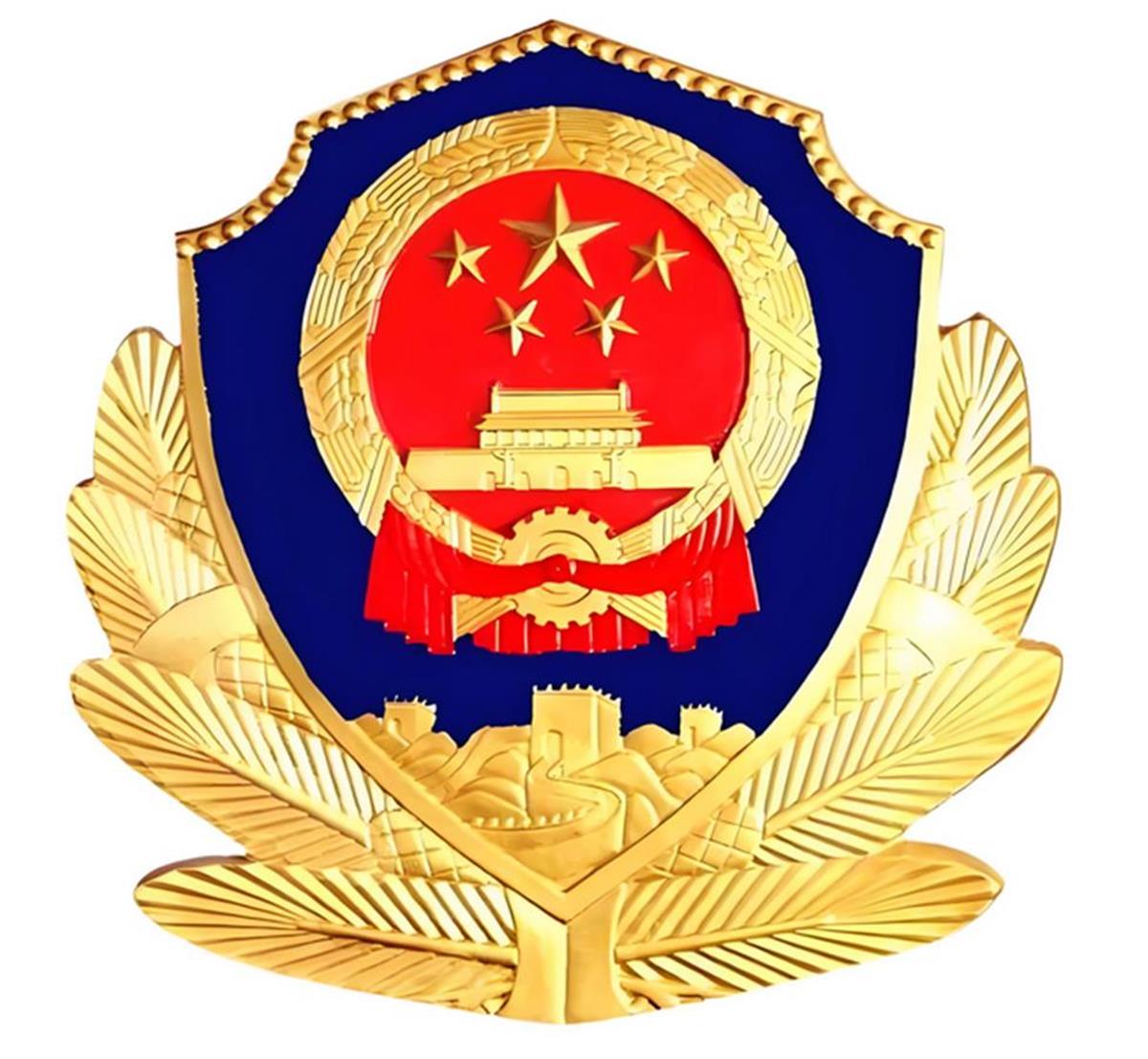 根据2025年3月1日实施的《人民警察警徽国家标准》