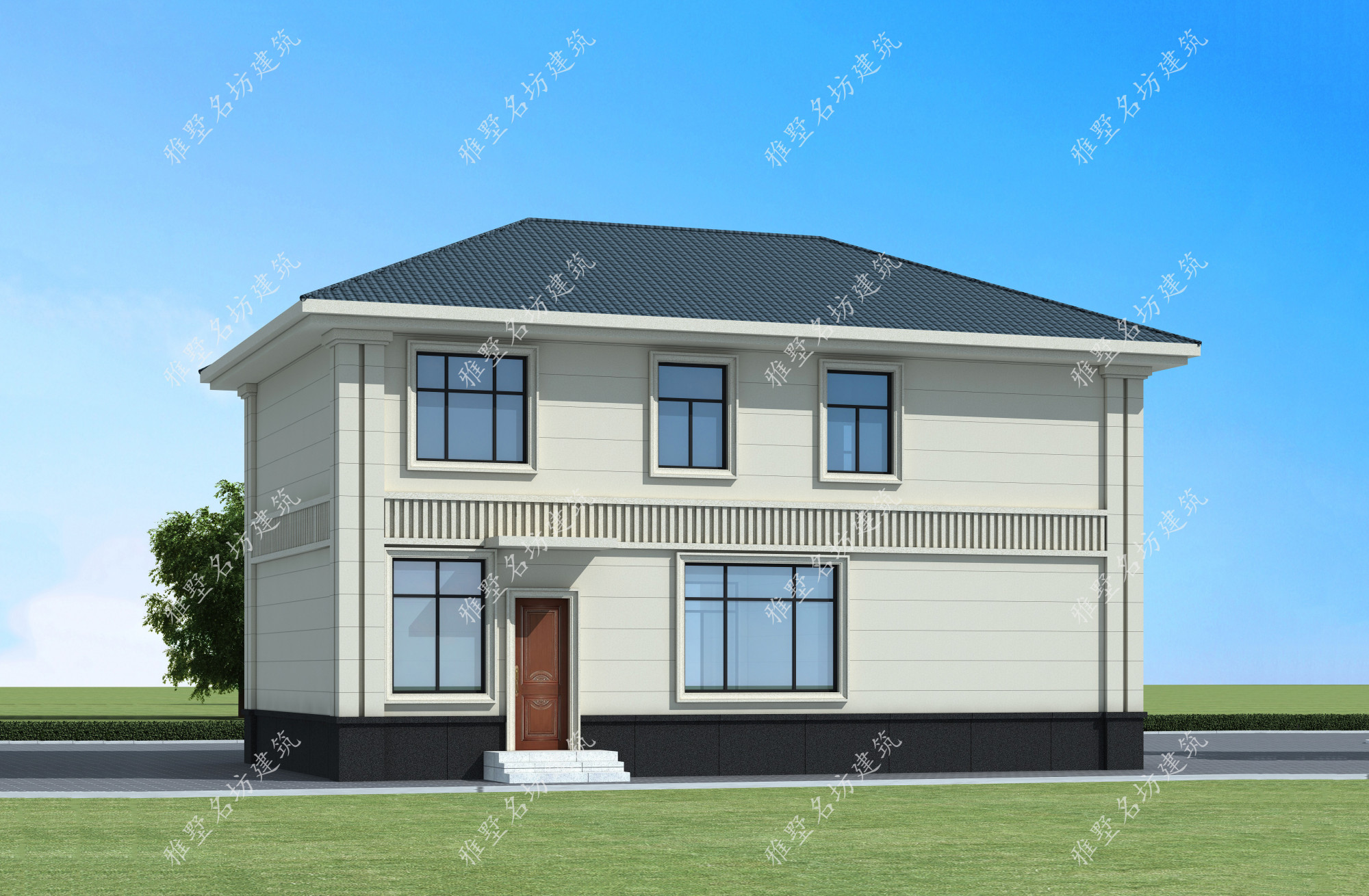 巴中平昌县王先生二层小别墅设计,乡村自建房施工,外观时尚