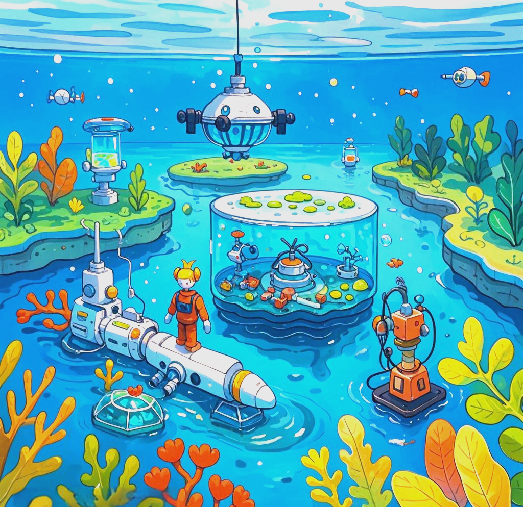 海底创想儿童画科技科幻主题参赛作品精选及获奖一等奖作品展示