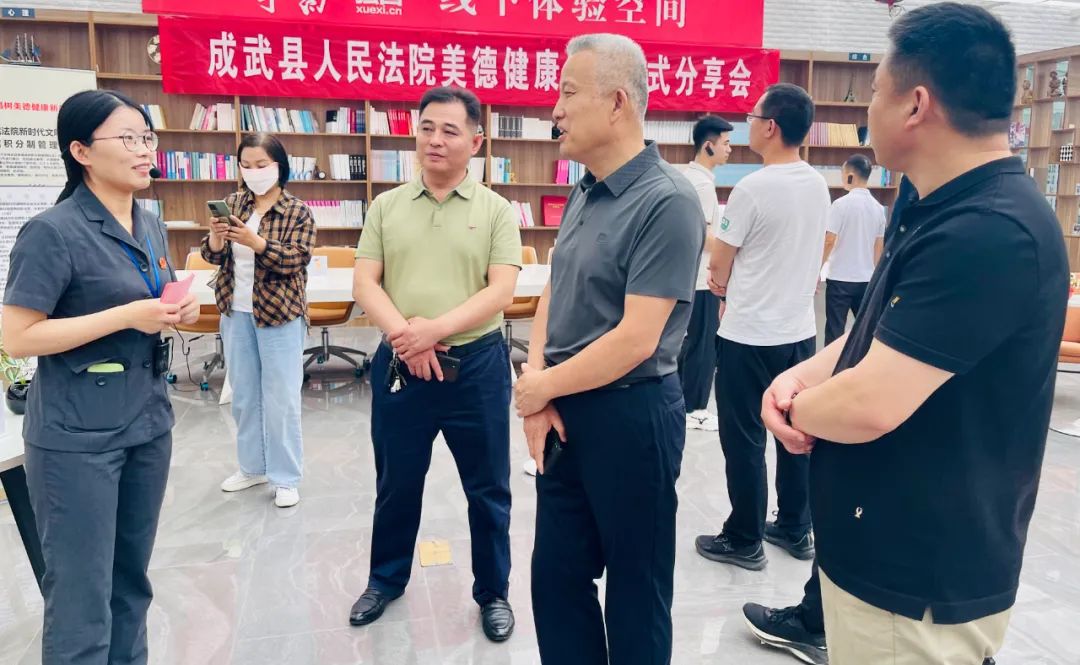 郓城县宣传部副部长张梦溪一行到我院参观调研美德健