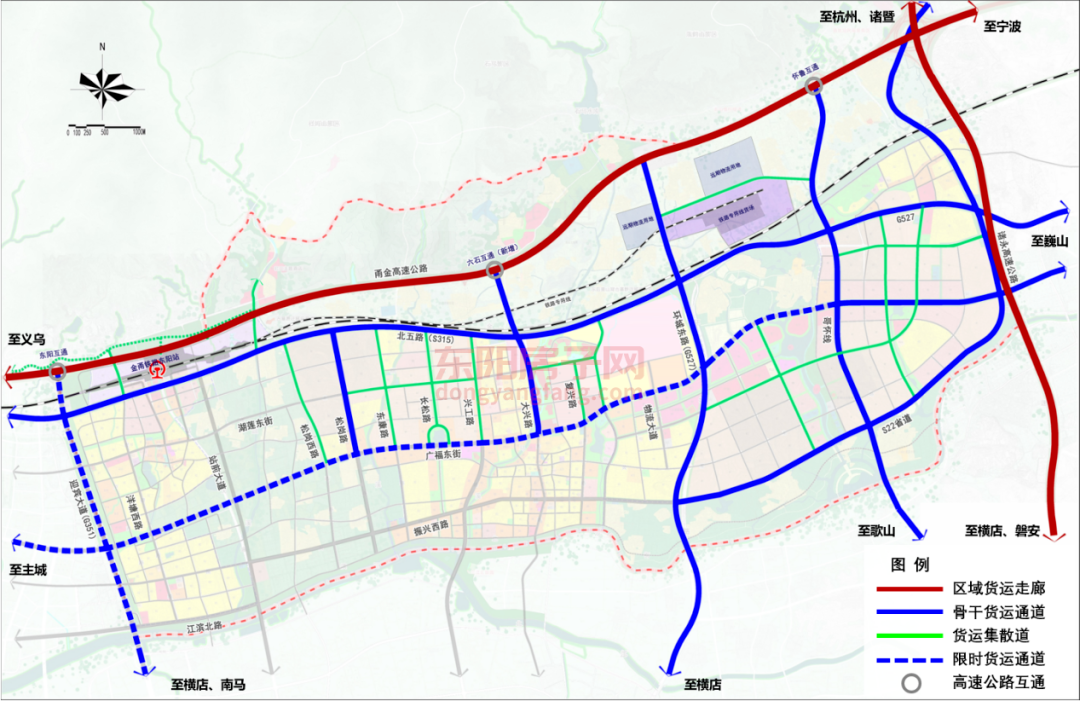 东阳市北五路规划图图片