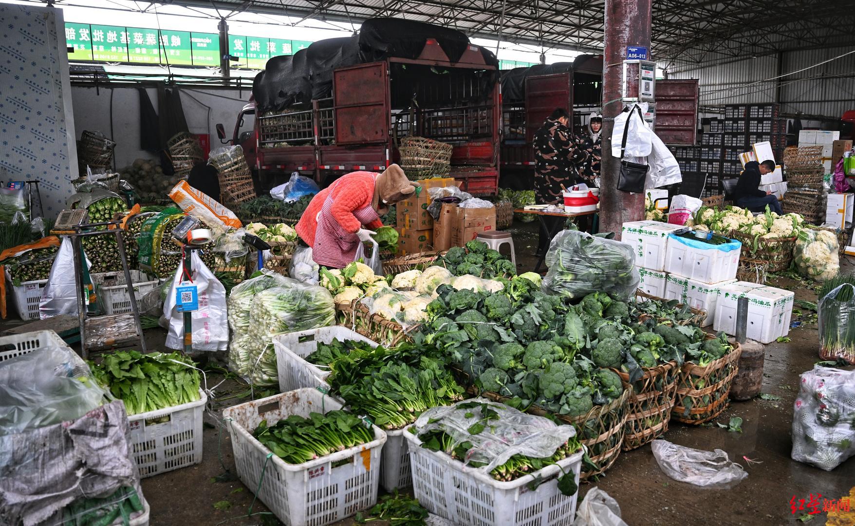 探访成都菜篮子 市场量足价稳