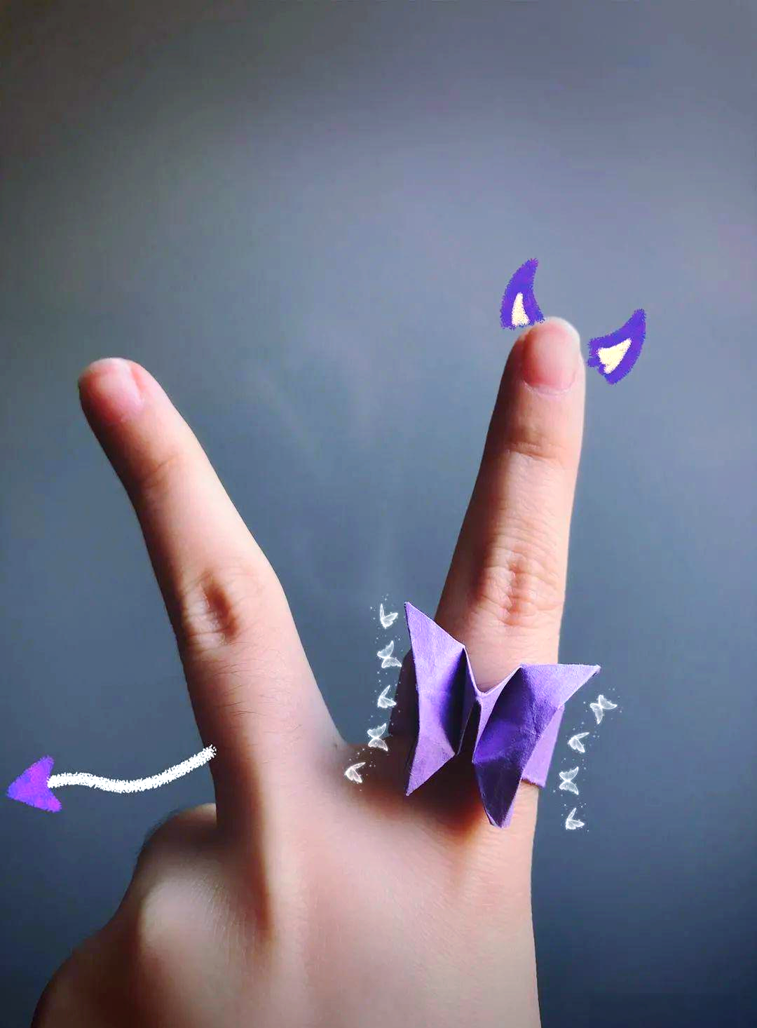 动手做做看:用纸折出"蝴蝶"戒指的简单教程